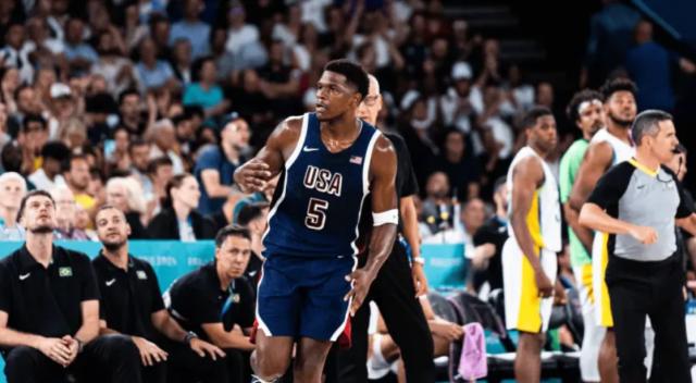 pg电子经验-12人全部得分！美国男篮连续4场净胜15+强势晋级